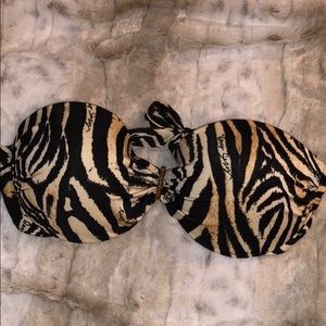 Victoria’s Secret Leopard Strapless Bikini Top